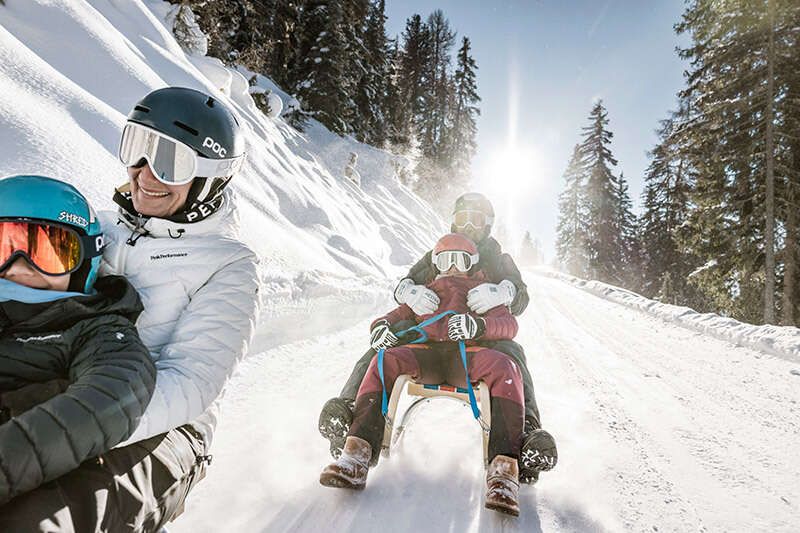 Tobogganing in Nauders